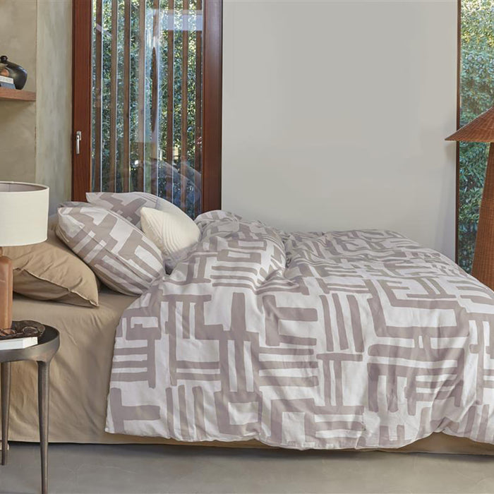 vtwonen Mixed Stripes Dekbedovertrek 140 x 200/220 cm - Naturel