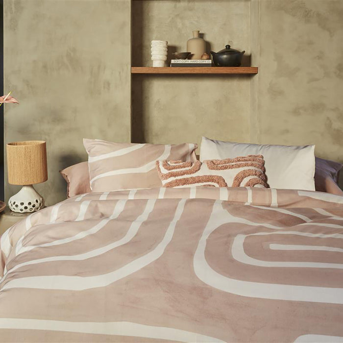vtwonen Tribe Dekbedovertrek 140 x 200/220 cm - Poeder