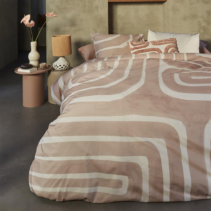 vtwonen Tribe Dekbedovertrek 240 x 200/220 cm - Poeder