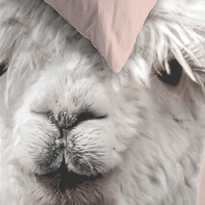 Ambiante Alpaca Dekbedovertrek 140 x 200/220 cm - Peach