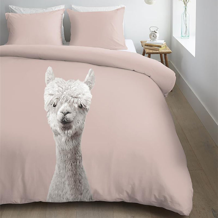Ambiante Alpaca Dekbedovertrek 140 x 200/220 cm - Peach