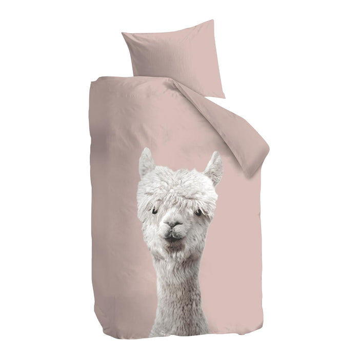 Ambiante Alpaca Dekbedovertrek 140 x 200/220 cm - Peach