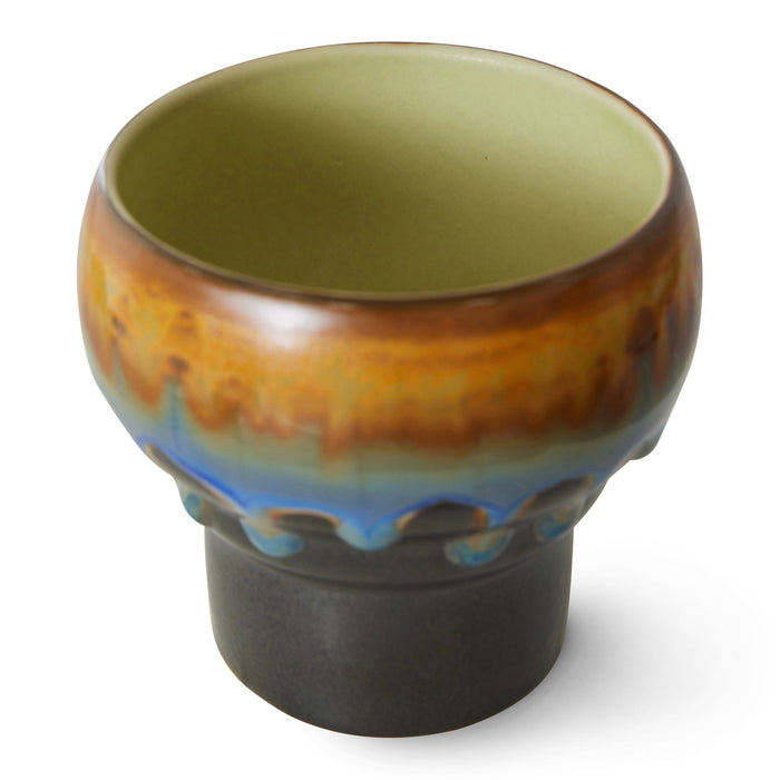 HKliving 70's Ceramics Lungo Mok 0,24 L - Set van 2 - Merge