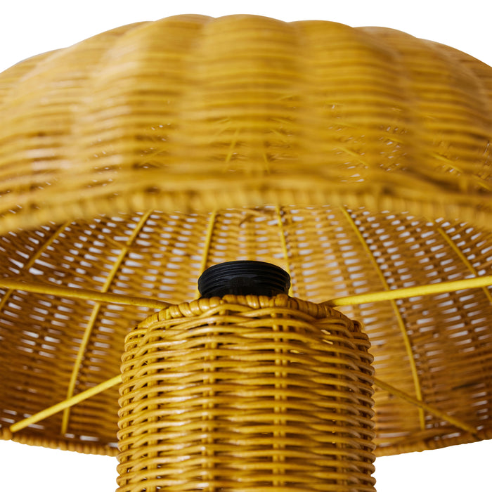 HKliving Rattan Tafellamp - Mustard