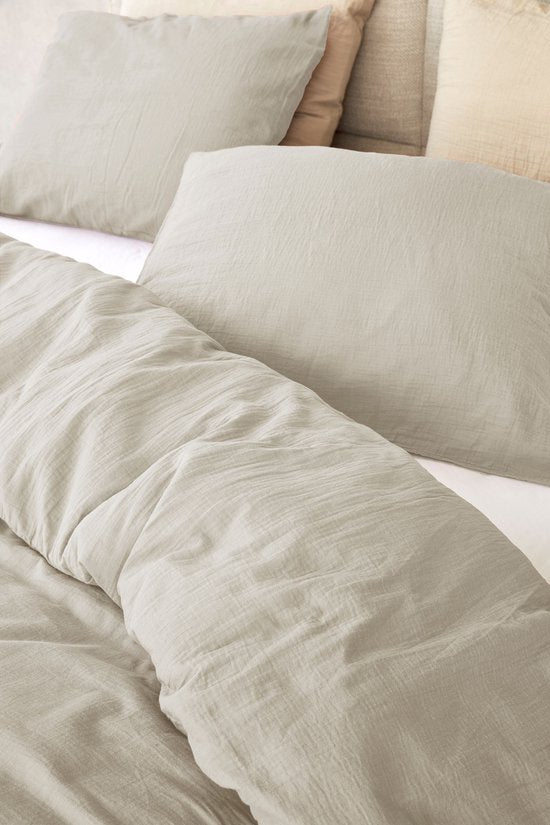 Dreamers Den Mousseline Dekbedovertrek 140x220 sand