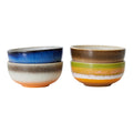 HKliving 70's Ceramics Kommetjes Ø 8,3 cm - Set van 4 - Sierra