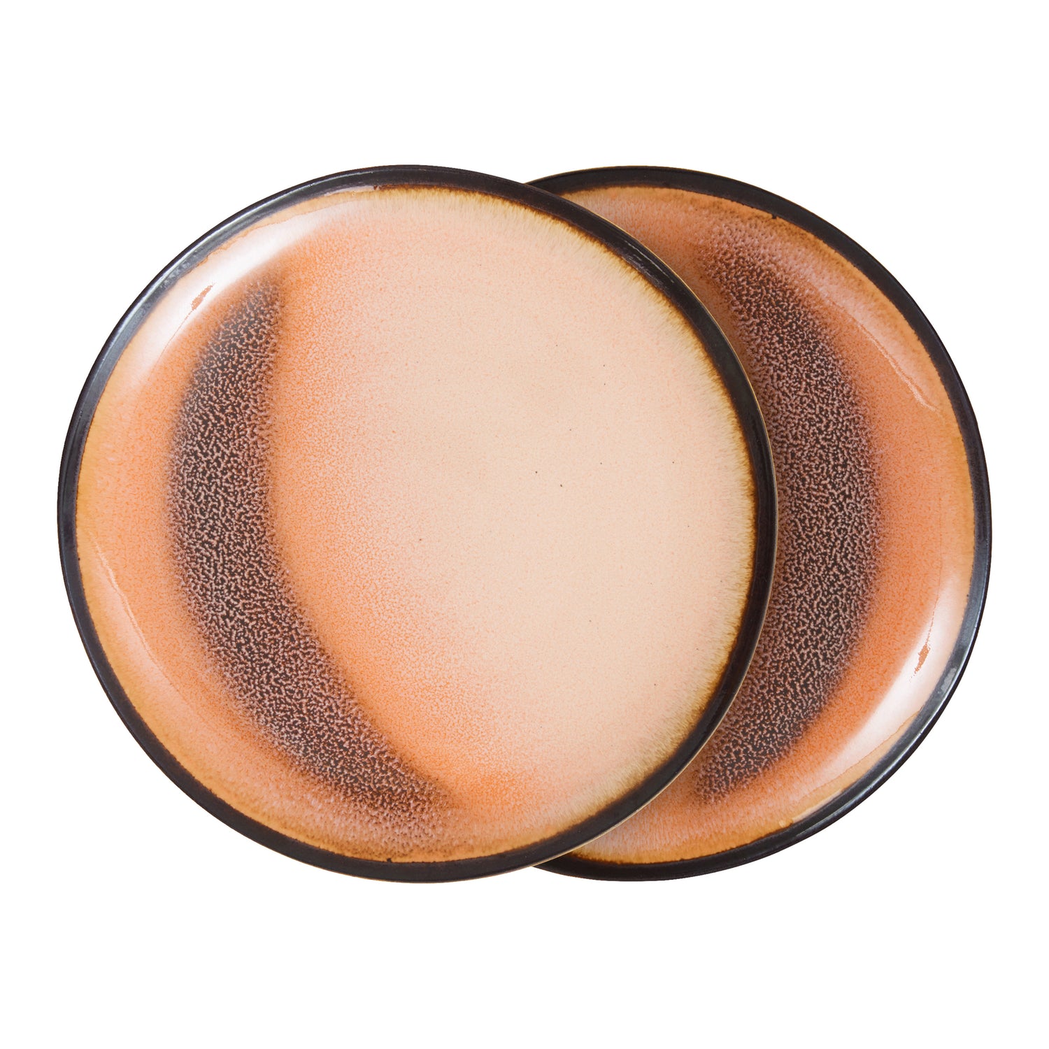 HKliving 70's Dessertbord Ø 17,5 cm - Set van 2 - Horizon