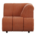 HKliving Wave Bank Element - Hoekstuk Rechts - Dusty Orange