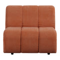 HKliving Wave Bank Element - Middenstuk - Dusty Orange