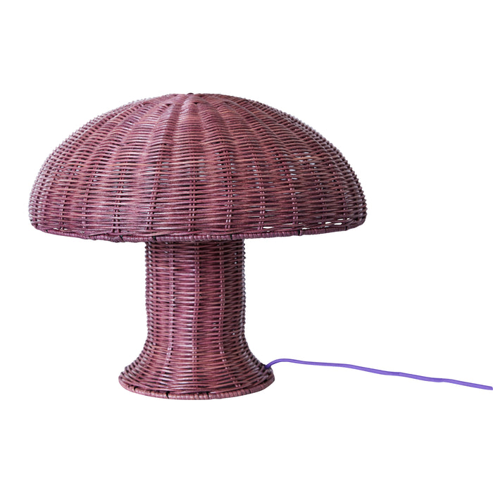 HKliving Rattan Tafellamp - Burgundy