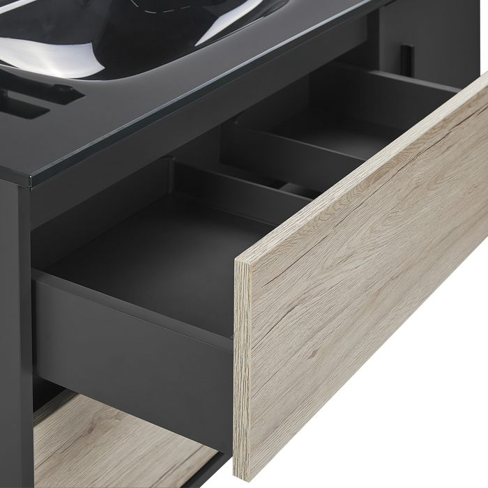 Beliani - TERUEL - Badkamermeubel - Lichte houtkleur - MDF