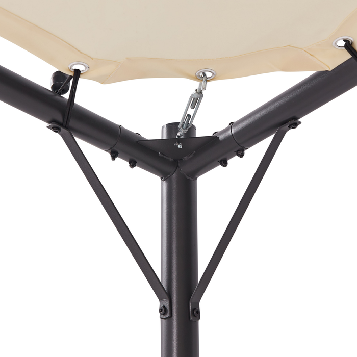 Beliani - AVENTINE - Tuinpaviljoen - Beige - Staal