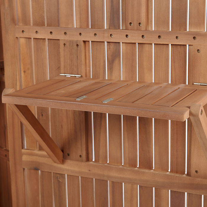 Beliani - SAVOCA - Tuinkast - Bruin - Acaciahout