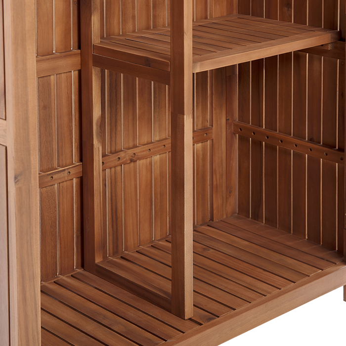 Beliani - SAVOCA - Tuinkast - Bruin - Acaciahout