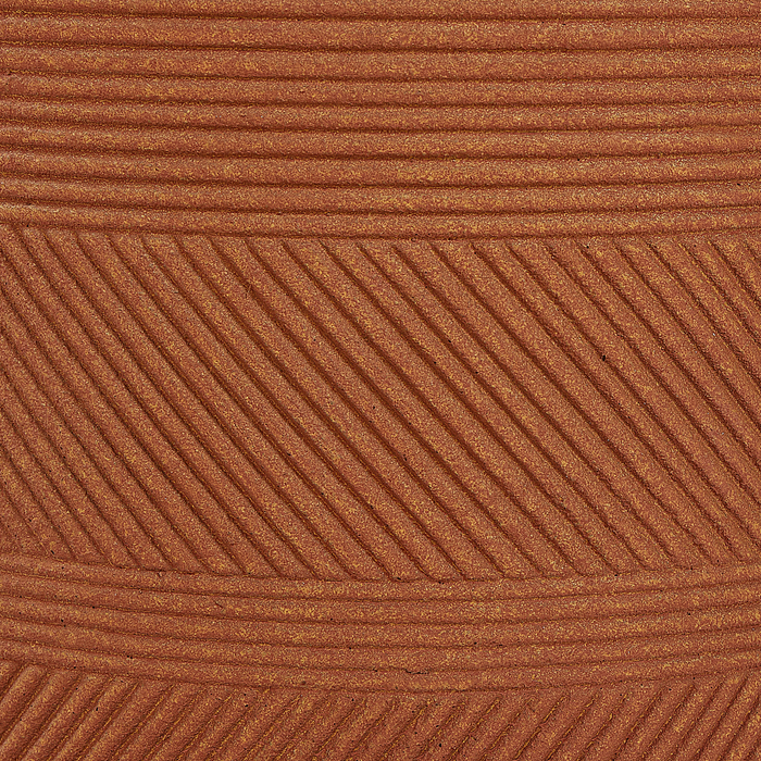 Beliani - VOULA - Bloempot - 31 cm - Goudbruin - Kleivezels