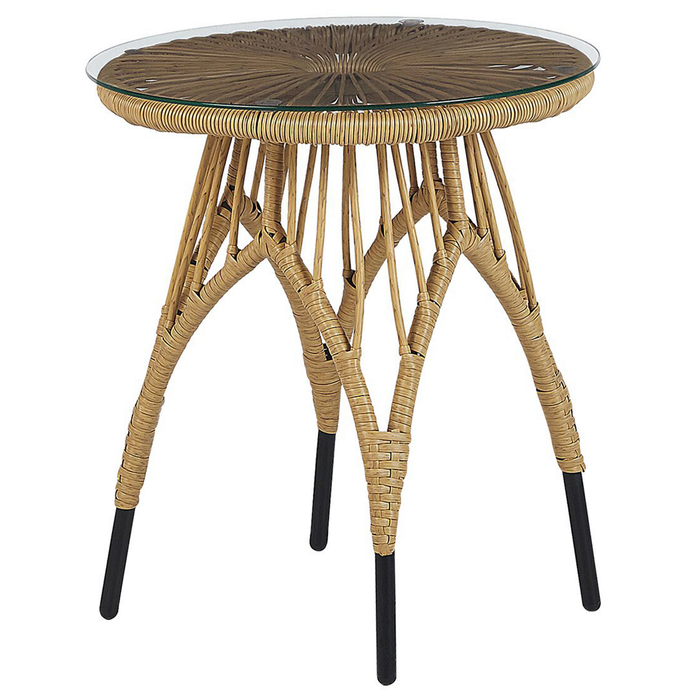 Beliani - PELLARO - Bistroset voor 2 - Natuurlijk - PE rotan