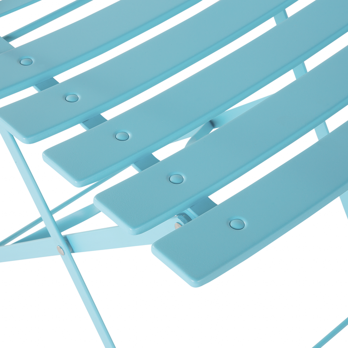 Beliani - FIORI - Bistroset voor 2 - Blauw - Staal