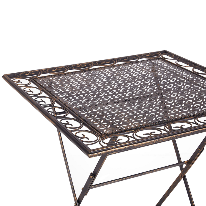 Beliani - BORMIO - Bistroset voor 2 - Zwart - IJzer