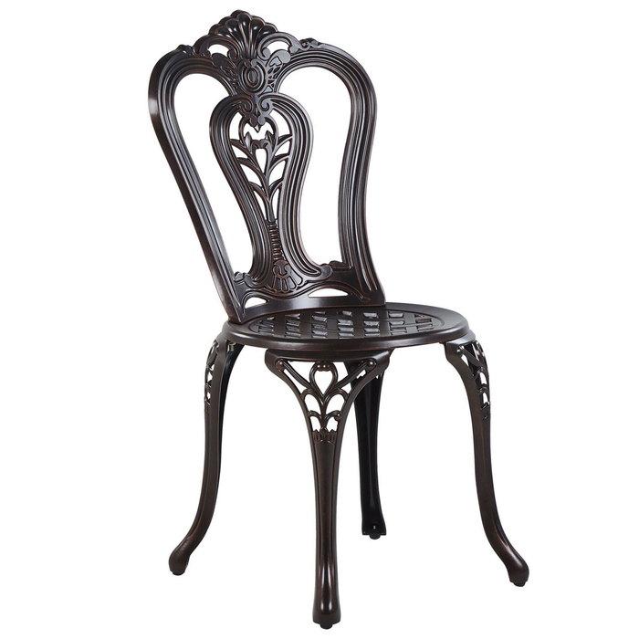 Beliani - BOVINO - Bistroset voor 2 - Bruin - Aluminium