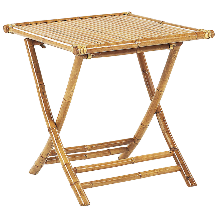 Beliani-ATRANI|SPELLO-Bistroset voor 2-Lichte houtkleur-Bamboehout