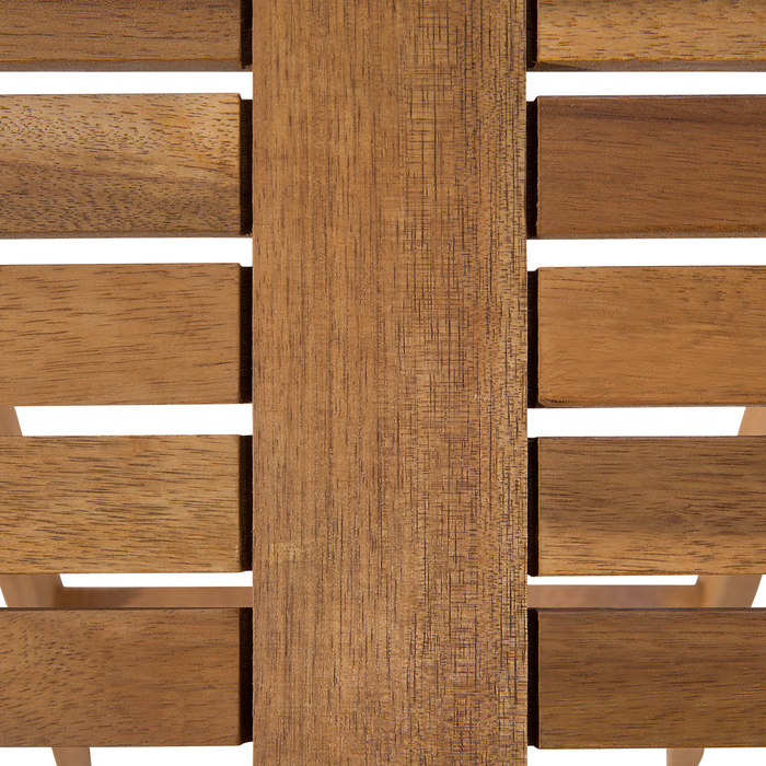 Beliani-FIJI-Bistroset voor 2-Lichte houtkleur |Blauw-Acaciahout