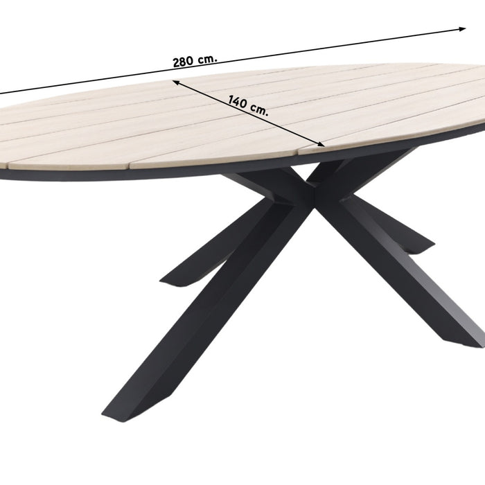 Garden Impressions Edison tuintafel 280 x 140 cm.