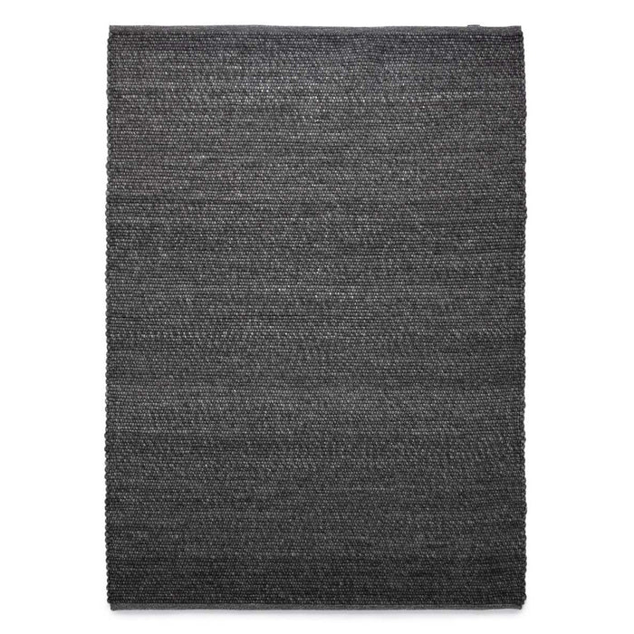 Nordic Weavers Wollen vloerkleed Lett - donkergrijs - 140x200 cm