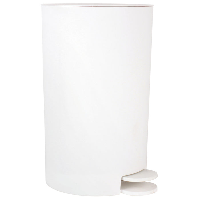 MSV badkamer|toilet pedaalemmer - wit - 3L - 15 x 27 cm