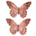 Decoris - Vlinder stof l.5b18h12 roze a2 2st