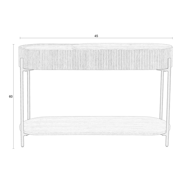 Zuiver Slides Sidetable - B 120 cm - Naturel