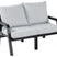 Hartman Ibiza 2-persoons Loungebank Antraciet - Lichtgrijze Kussens