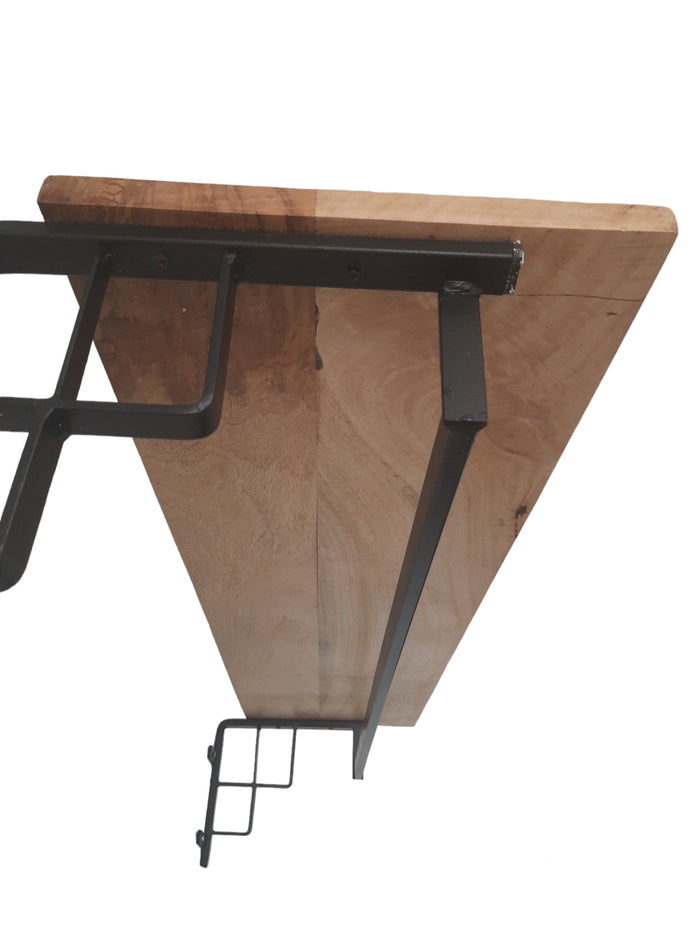 FURNILUX - Kapstok van Mangohout met Metaal 110 x 30 x 27 cm - XXXL