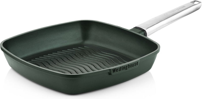 Westinghouse Pannenset - Wokpan 28cm + Grillpan 28cm - Groen