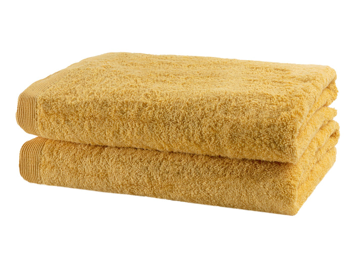 Casilin Como Badhanddoeken - 70 x 140cm - Geel - 2 Stuks