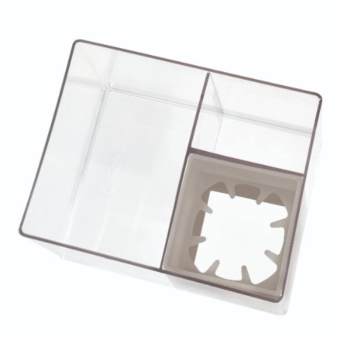 iDesign - Haarverzorging Organiser, 18 x 13.5 x 13 cm, Kunststof, Tran