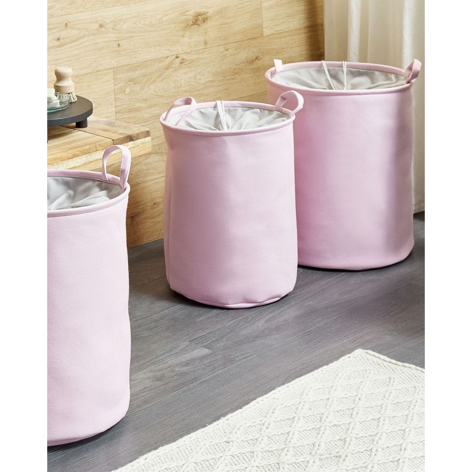 Beliani - ARCHA - Manden set van 3 - Roze - Polyester