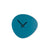 KLOQ Wandklok 'Pebble' Petrol Blauw