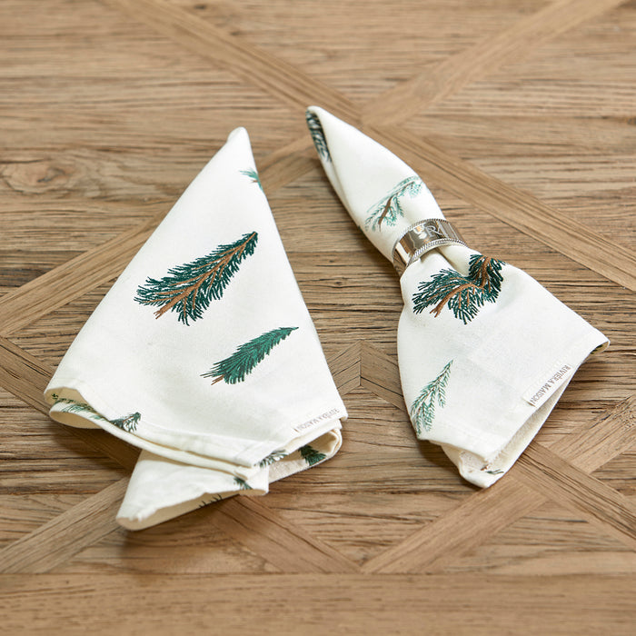 Riviera Maison Textielen servetten groen - Winter Forest set van 2