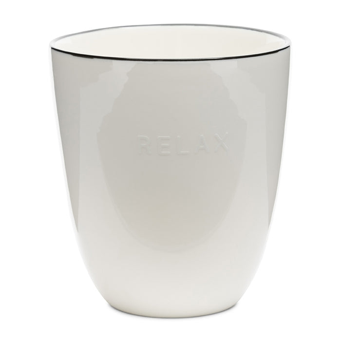 Riviera Maison Koffiemokken, Wit - Relax - 2 stuks