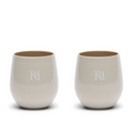 Riviera Maison Waterglazen set Beige - Monogram Outdoor 2 stuks