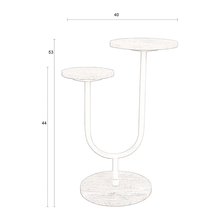 Dutchbone Miral Bijzettafel Ø 40 cm