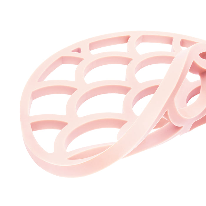 Krumble Pannenonderzetter met schubben patroon - Roze - Set van 3