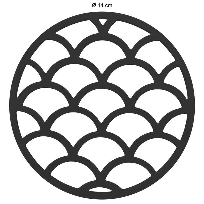 Krumble Pannenonderzetter - Zwart - Set van 4