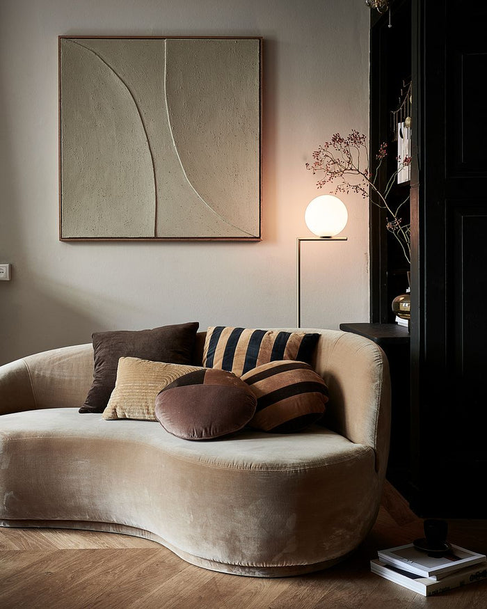 vtwonen Rechthoekig kussen - Katoen - Bruin - 30x50 cm