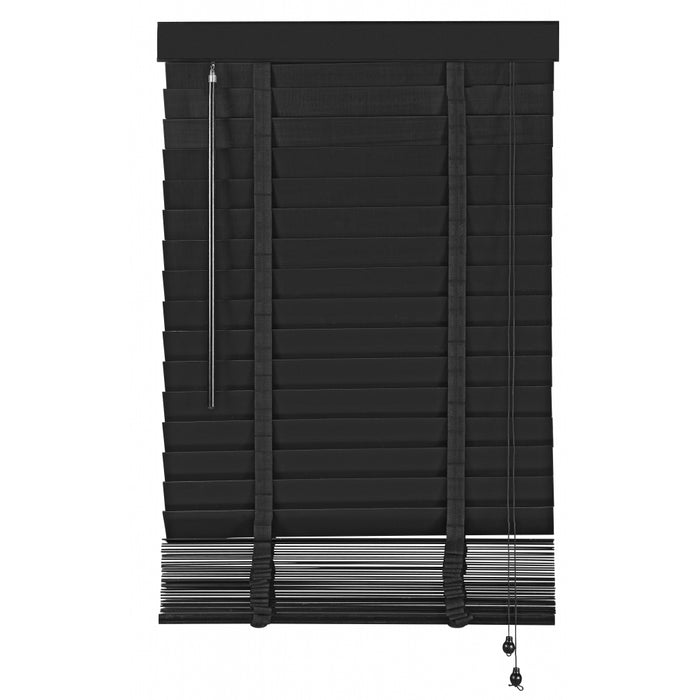 Jaloezie Hout Zwart - Hout - 80x210x5cm (BxHxD)
