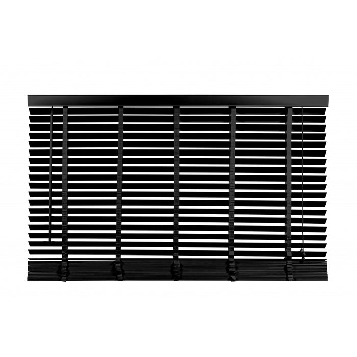 Jaloezie Hout Zwart - Hout - 220x180x5cm (BxHxD)