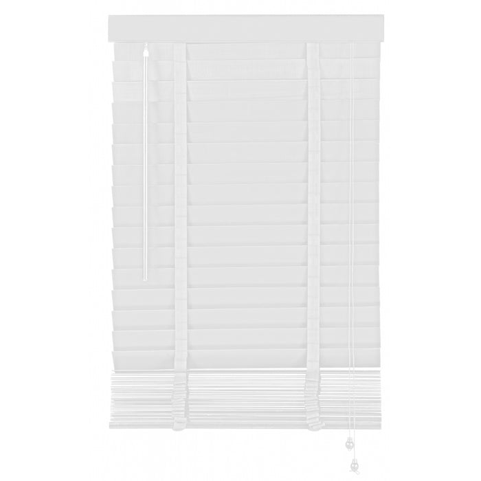 Jaloezie Hout Wit - Hout - 60x130x5cm (BxHxD)