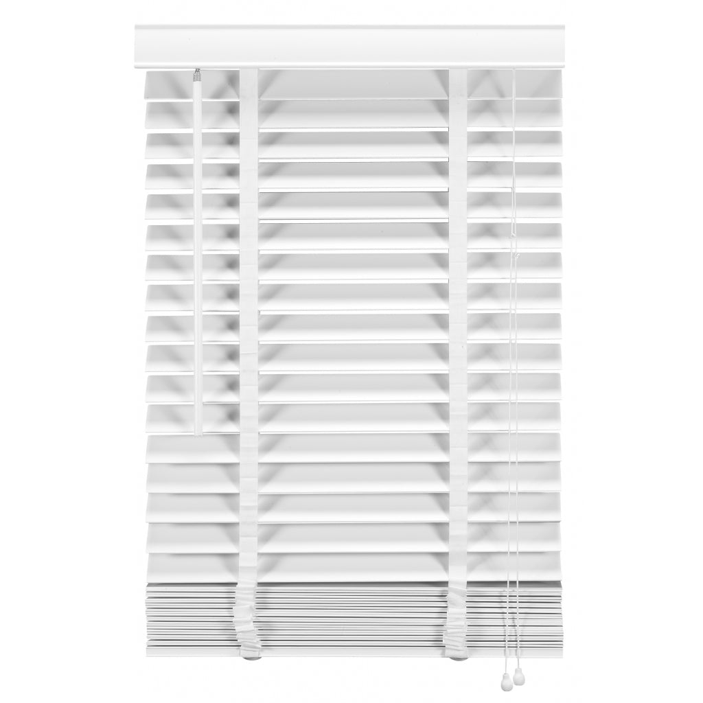 Jaloezie Hout Wit - Hout - 60x210x5cm (BxHxD)