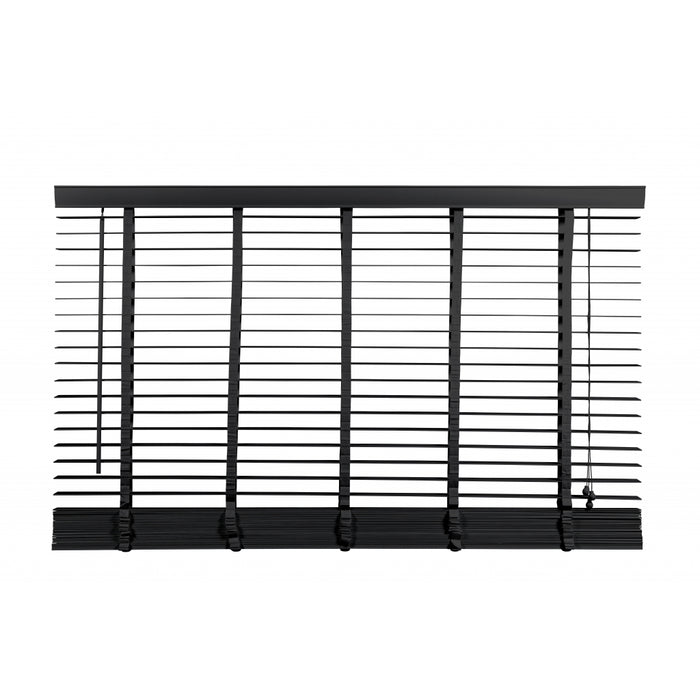 Jaloezie Hout Zwart - Hout - 220x210x5cm (BxHxD)