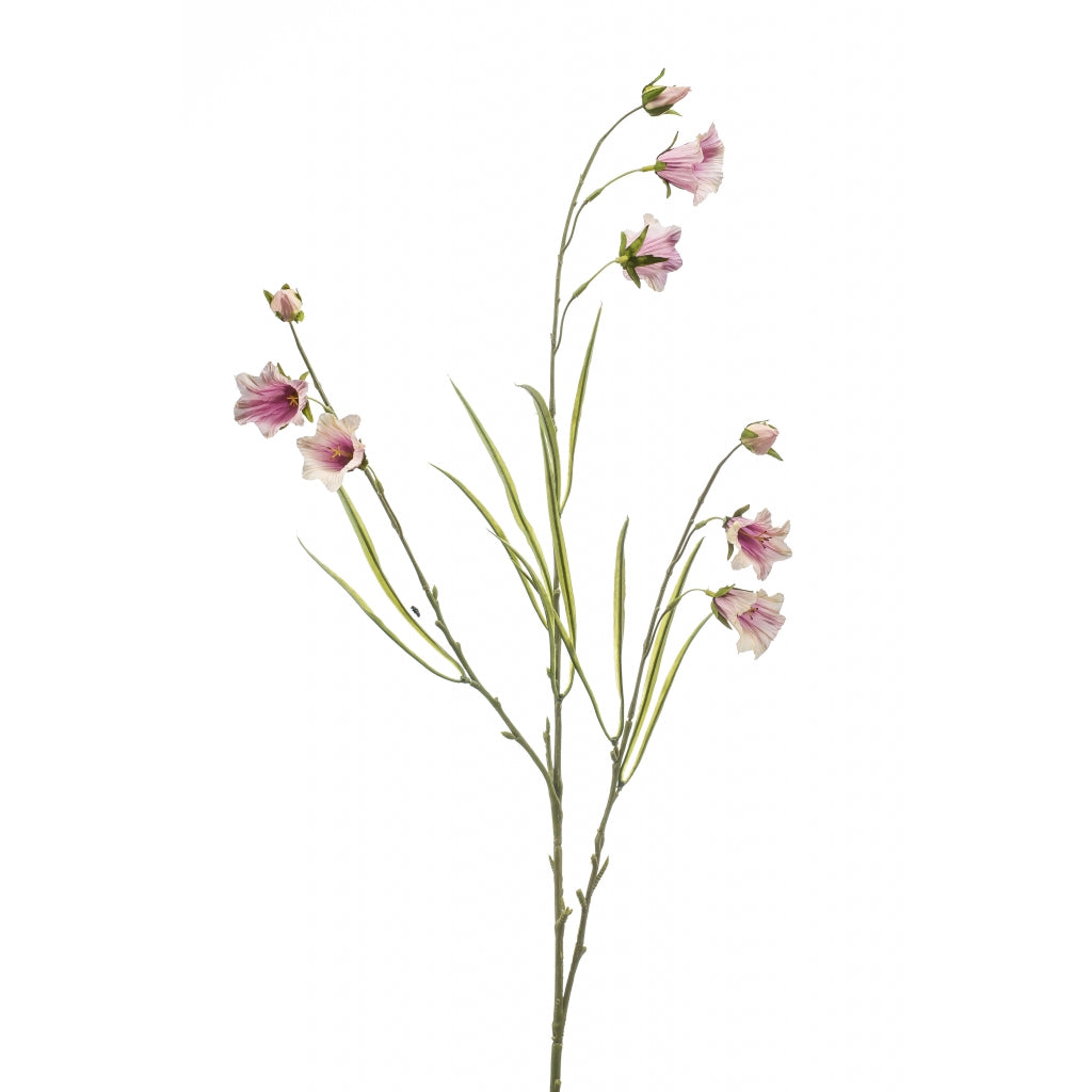 Fleurdirect Kunstbloem Campanula - Roze - Polyester - 0x95x0cm (BxHxD)